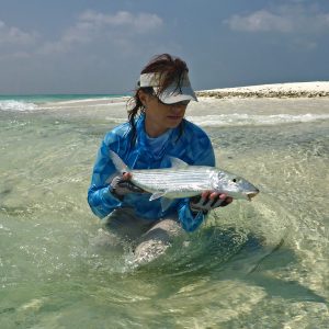Fliegenfischen auf Bonefish auf den Seychellen
