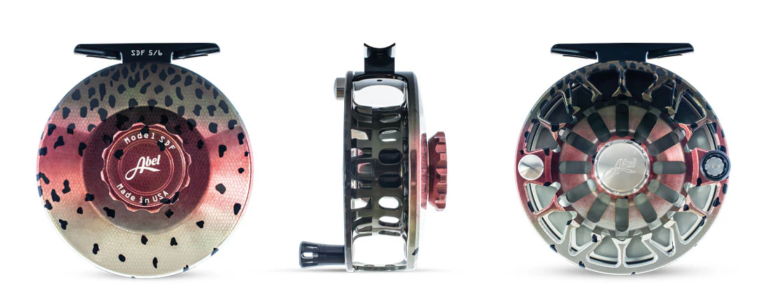 Abel SDF Fly Reel with Native Rainbow Trout Finish Flyfishing Reel