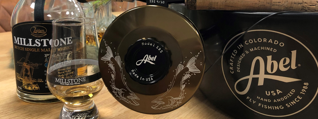 Abel SDS Fly Reel with Special Pike Finish with Pike Engraving before use on Pike