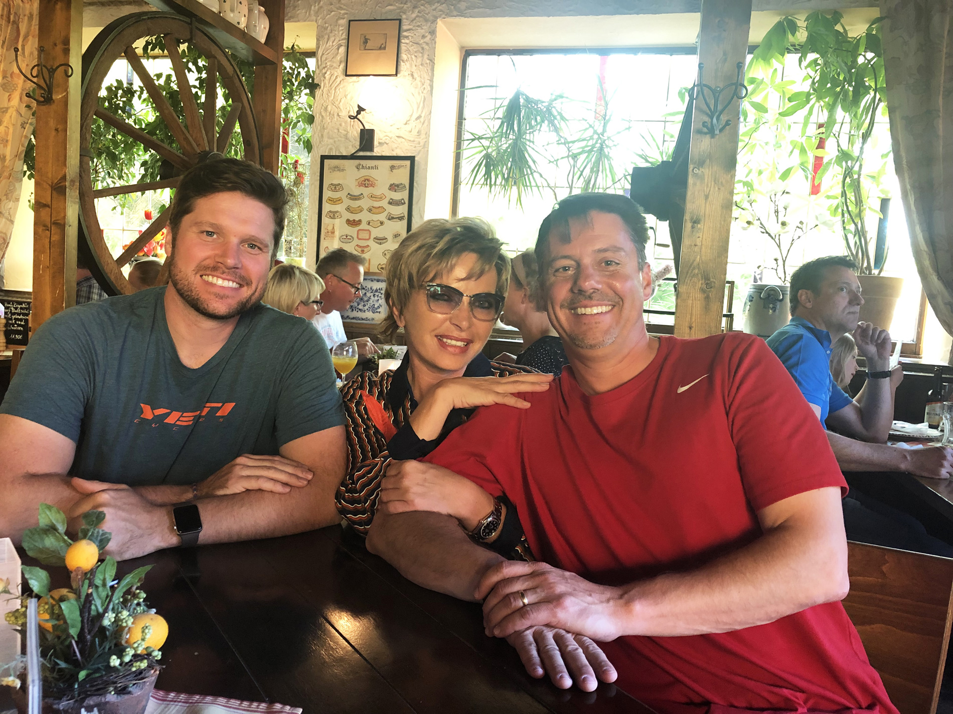 Mirjana Pavlic Flyfishing Europe with Jeff Patterson and Craig Baker of Abel Reels during their visit at Lake Möhnesee